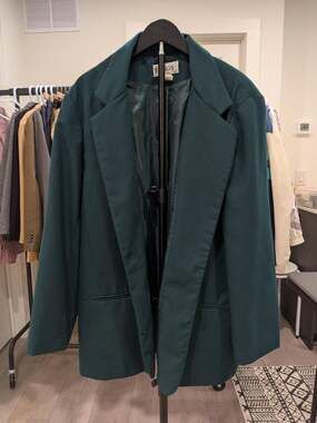 Vintage Briggs New York Blazer Dark Green Classic Tailored Jacket Women’s 16 USA